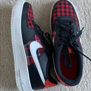 nike air force 1 plaid